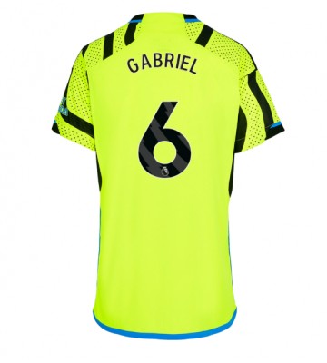 Arsenal Gabriel Magalhaes #6 Bortatröja Kvinnor 2023-24 Kortärmad